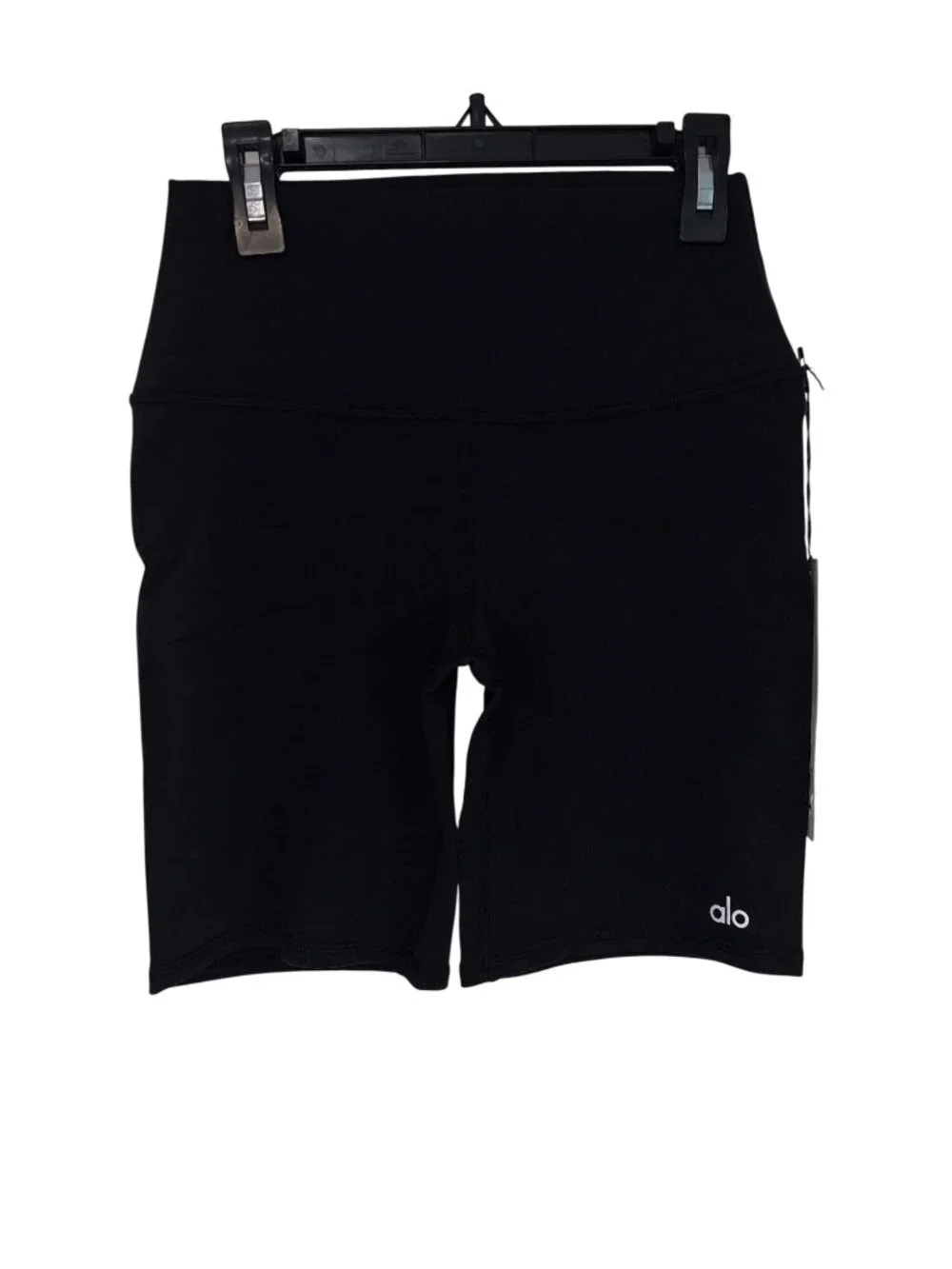 Alo Yoga High Waist Biker Shorts in Black Medium New Womens Leggings